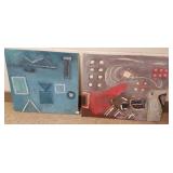 2 unframed unsigned John Beauchamp oils on canvas