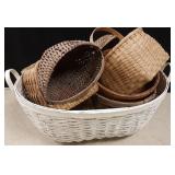 Large basket with group of baskets