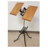 Antique adjustable book stand