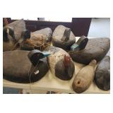 Group assorted large decoys