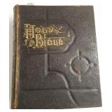 1883 large bible with illustrations (as seen)