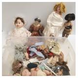 Group artist bisque, etc. dolls