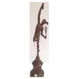 27" spelter figure of Mercury