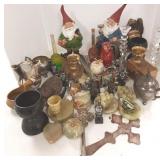 Group assorted items, Russian, stone, pottery, etc