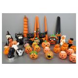 Collection of vintage Halloween candles-