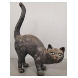 cast iron cat doorstop- 10 3/4'x 8'