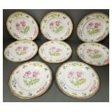 8 Royal Worcester Sandringham floral pates- 11'