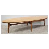 Mid-century Mersman surfboard style coffee table