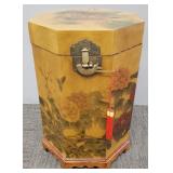 Asian decroated octagon cabinet/ stand (chip to