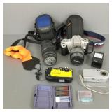 Gp cameras incl Canon Eos Rebel 2000, Sony, etc.