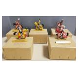 5 vintage Charles Stadden, etc. miniature knights