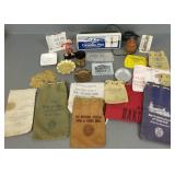 Gp advertising items incl whiskey clock, bank