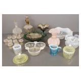 Gp antique/ vintage glass incl carnival, Fenton,