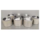 7 vintage Swarovski crystal figures incl cat,