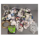 Gp asst. jewelry making wire on spools, etc. -