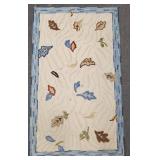 Custom hooked rug by Tai Ping: foliage motif 3'x