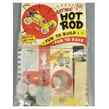 Vintage electric hot rod car toy (unused)
