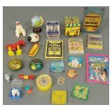 Collection vintage small toys, Pixie Gyro, Radio