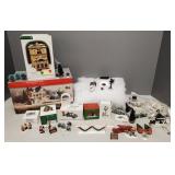 Gp Dept 56, etc Christmas items incl Snowy Pines