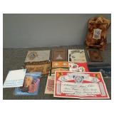 Gp Victorian photo album, travel paper items