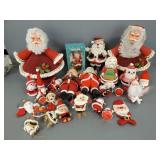 Collection of vintage Santa figures- asst.