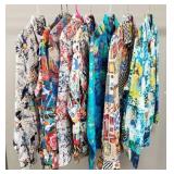 8 Robert Graham designer Hawaiian, etc. long