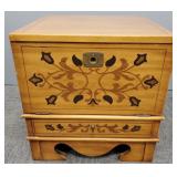 Drexel decorated side cabinet- 20'H 19'W 19'D