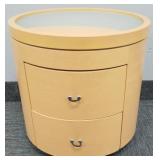 Modern design round side table w/ drawer (1