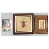 2 vintage Native American sand paintings with