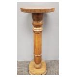 Large wood pedestal- 35 1/2'H
