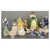 Gp porcelain, etc. figures incl Goebel, Dresden,