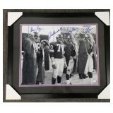 Autographed Vikings purple people eaters print
