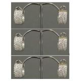 3 pr Epiphany sterling silver earrings s/w