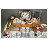 Gp decorative items, crystal paperweights, some