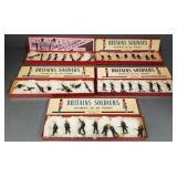 5 sets vintage boxed Britains soldiers- various