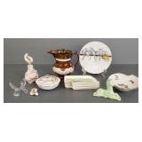 Gp porcelain items incl advertising trays, Limoges