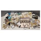 Lg. group vintage costume jewelry incl Marino
