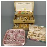 Gp vintage jewelry incl gold tone, rhinestone, etc