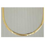 14K gold chain necklace- 16'L; 4.6g