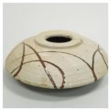 Rare Warren Mackenzie stamped flying saucer low