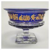 Signed Val St. Lambert Borodine cobalt cased