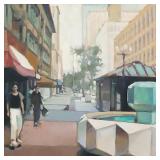 Dan Mackerman signed & dated '87 oil painting on