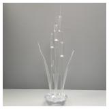 Lucite cattail sculpture- 34'H 8'D O.D.