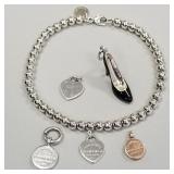 Tiffany & Co. sterling 'Return to Tiffany' bead