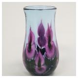 Daniel Lotton signed & dated 2012 art glass vase