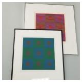 2 James Alvey color serigraphs 'Red Window' 3/3
