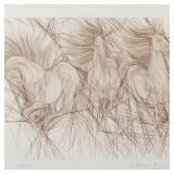 Guillaume Azoulay 'Andante' framed pencil signed &