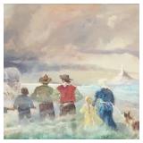 Charles Hargens signed oil painting on canvas-