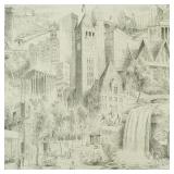 Cliff Moen print- Minneapolis - dated 1969- 26'H