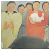 Harold Beckwith 1953 signed oil painting on canvas